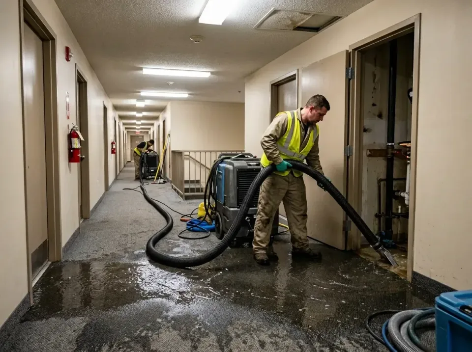 multi-unit-apartment-hallway-f-005 — frequently asked questions, Emergency Burst Pipe Water Extraction & Removal in Denton,…